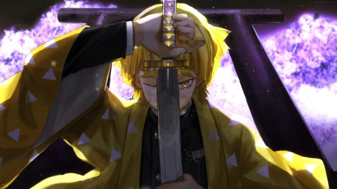 Cool Zenitsu Agatsuma 4k Live Wallpaper Demon Slayer Anime Live Wallpaper - Free Live Wallpaper