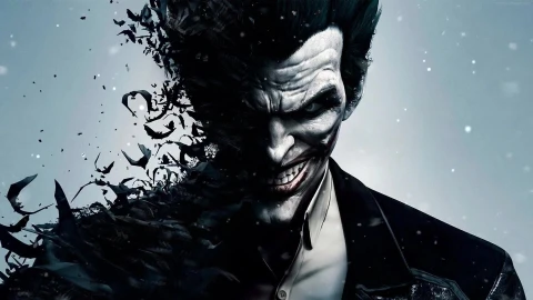 Cool Fading joker With Bats 4k Live wallpaper - Free Live Wallpaper