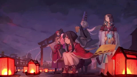 Flying Lantern Festival Onmyoji Live Wallpaper Xanh Share ♥ - Free Live Wallpaper