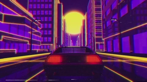 Retro Drive - Free Live Wallpaper