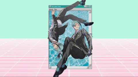 Anime Vaporwave Leech Twins Live Wallpaper - Free Live Wallpaper