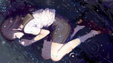 PC Anime Rain Drops Live Wallpaper - Free Live Wallpaper
