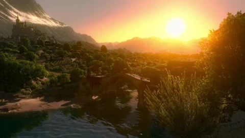 PC Sunset in Toussaint Live Wallpaper - Free Live Wallpaper