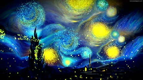 PC Starry Night 1 Live Wallpaper - Free Live Wallpaper