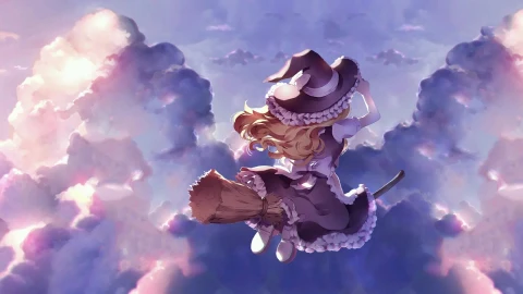 PC Flying Witch Live Wallpaper - Free Live Wallpaper