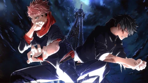Fondo de Pantalla Animado de Yujii y Megumi de Jujutsu Kaisen ⭐️ en Movimiento - Free Live Wallpaper