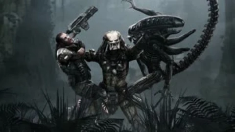 Fondo de Pantalla Animado Alien Predator y Humano de Alien VS Predator 👽 en Movimiento - Free Live Wallpaper