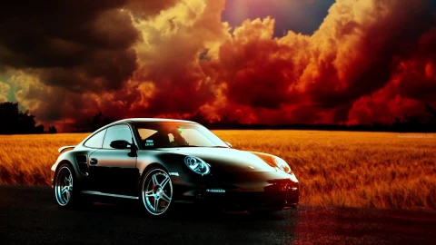 PC Sunset Porsche Live Wallpaper - Free Live Wallpaper