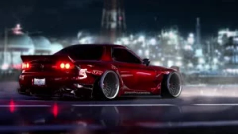 Fondo de Pantalla Animado Mazda RX7 de Coches 🚗 en Movimiento - Free Live Wallpaper