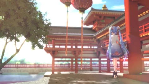 PC Miku Wind Live Wallpaper - Free Live Wallpaper