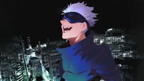 Fondo de Pantalla Animado Risa de Satoru Gojo de Jujutsu Kaisen 😁 en Movimiento - Free Live Wallpaper
