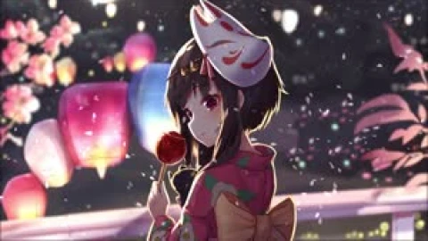 Fondo de Pantalla Animado Megumin Máscara de KonoSuba 👺 en Movimiento - Free Live Wallpaper