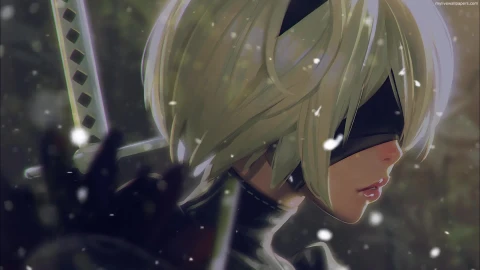 PC Nier Automata Snowfall Live Wallpaper - Free Live Wallpaper