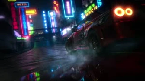 Fondo de Pantalla Animado Iluminación Nocturna de Coches 🌃 en Movimiento - Free Live Wallpaper