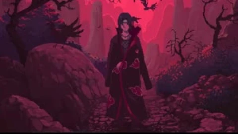 Fondo de Pantalla Animado Itachi Cuervos de Naruto 💥 en Movimiento - Free Live Wallpaper