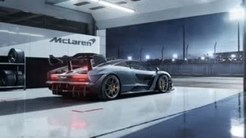 Fondo de Pantalla Animado McLaren Senna Gris de Coches🚗 en Movimiento - Free Live Wallpaper