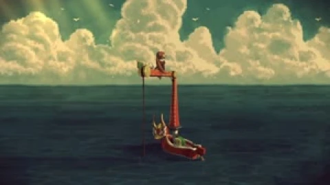 Fondo de Pantalla Animado Link en Altamar de The Legend of Zelda 🚢 en Movimiento - Free Live Wallpaper
