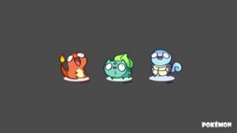 Fondo de Pantalla Animado Iniciales de Pokémon 🔥☘️💧 en Movimiento - Free Live Wallpaper