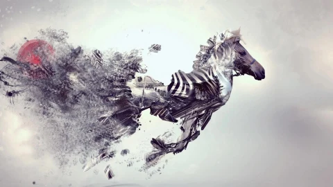 Fondo de Pantalla Animado de Zebra Abstracta ⭐️ en Movimiento - Free Live Wallpaper
