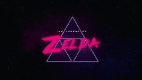 Fondo de Pantalla Animado Logo Estilo Cyberpunk de The Legend of Zelda 🤖 en Movimiento - Free Live Wallpaper