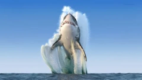 Fondo de Pantalla Animado de Tiburón Saltando 🦈 en Movimiento - Free Live Wallpaper