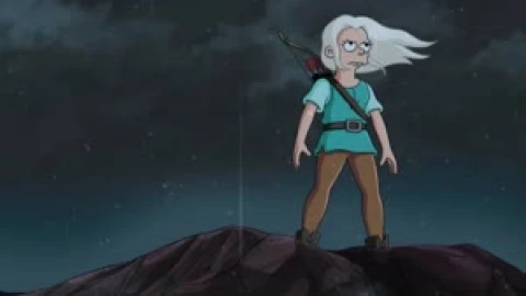Fondo de Pantalla Animado Bean Pelo Al Viento de Disenchantment 👱‍♀️ en Movimiento - Free Live Wallpaper