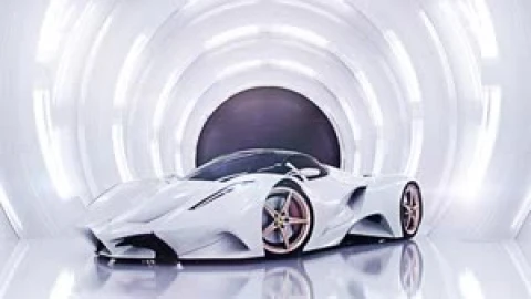 Fondo de Pantalla Animado Ferrari Blanco de Coches 💎 en Movimiento - Free Live Wallpaper