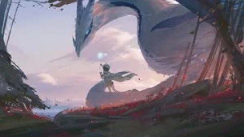 Fondo de Pantalla Animado de Venti y Dvalin de Genshin Impact 🐉 en Movimiento - Free Live Wallpaper