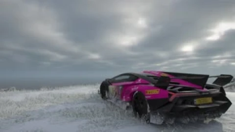 Fondo de Pantalla Animado Lamborghini Rosa de Coches 🏎️ en Movimiento - Free Live Wallpaper