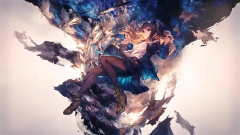 PC Falling Anime Girl Live Wallpaper - Free Live Wallpaper