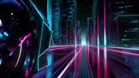 Fondo de Pantalla Animado Neones en la Carretera de Coches 🦄 en Movimiento - Free Live Wallpaper