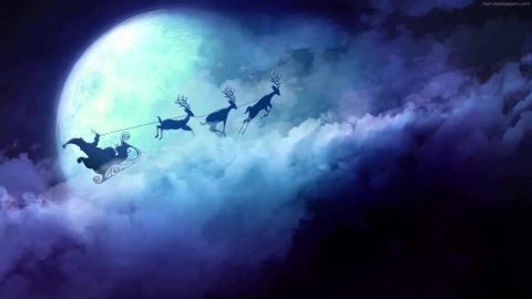 PC Santa Clouds Live Wallpaper - Free Live Wallpaper