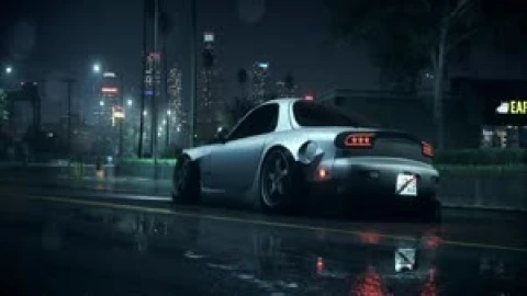 Fondo de Pantalla Animado Mazda RX7 Gris de Coches 🚗 en Movimiento - Free Live Wallpaper