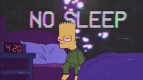 Fondo de Pantalla Animado Bart No Duerme de Aesthetic 😴 en Movimiento - Free Live Wallpaper