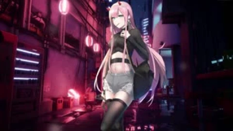 Fondo de Pantalla Animado Callejón de Zero Two 🌆 en Movimiento - Free Live Wallpaper