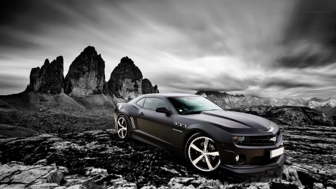 Fondo de Pantalla Animado Blanco y Negro de Coches ⚪⚫ en Movimiento - Free Live Wallpaper