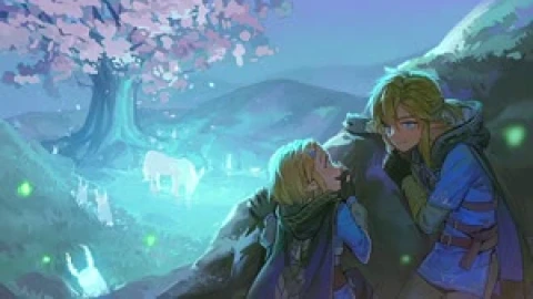 Fondo de Pantalla Animado Detrás de la Roca de The Legend of Zelda 🌲 en Movimiento - Free Live Wallpaper