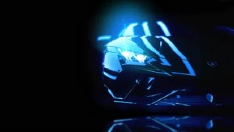 Fondo de Pantalla Animado Lambo Huracán Luces Azules de Coches 🏎️ en Movimiento - Free Live Wallpaper