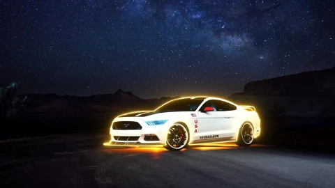 Fondo de Pantalla Animado Ford Mustang de Coches ⭐️ en Movimiento - Free Live Wallpaper