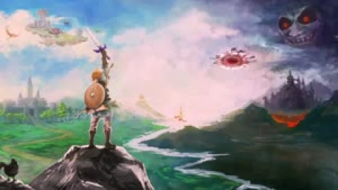 Fondo de Pantalla Animado Espada Alzada de The Legend of Zelda 🗡️ en Movimiento - Free Live Wallpaper