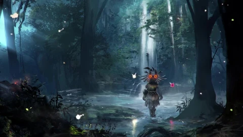 Fondo de Pantalla Animado Máscara de Link de The Legend of Zelda ⭐️ en Movimiento - Free Live Wallpaper