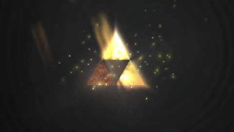 Fondo de Pantalla Animado Logo Dorado de The Legend of Zelda ✨ en Movimiento - Free Live Wallpaper