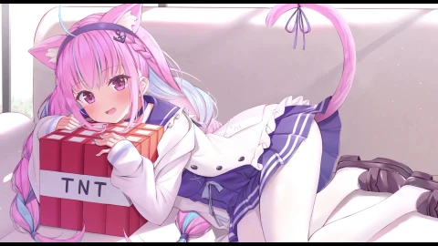 Cool Virtual YouTuber Minato Aqua Wallpaper 1080p - Free Live Wallpaper