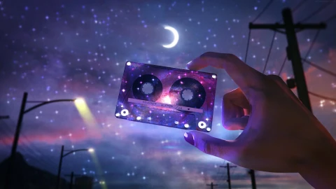 Cool Girl Holding Cassette Live Wallpaper HD - Free Live Wallpaper