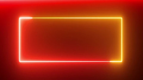 Neon Light Border Glowing Frame Hd Background Loop Animated Green Screen VFX Black Screen - Free Live Wallpaper