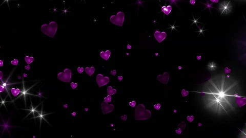 Hearts Black Screen Video Effects Light Effect Video Kinemaster Template Status Background - Free Live Wallpaper