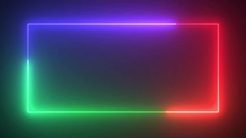 3 color Neon frame Video Background lyric video Frame for Edits Background video effects - Free Live Wallpaper