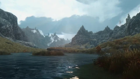 Elder Scrolls V Skyrim Heavily Modded Scene Live Wallpaper 1080p - Free Live Wallpaper