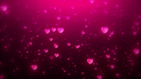Red Purple Glowing Hearts Lovers Motion BackgroundHearts Love background Video for WeddingAnimation - Free Live Wallpaper