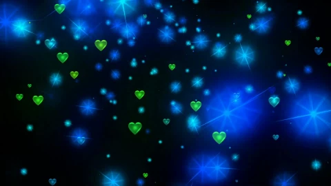 583 Hearts Black Screen Video Effects Light Effect Video Kinemaster Template Status Background - Free Live Wallpaper